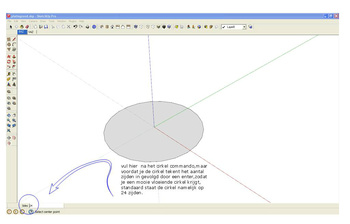 cirkel vloeiend in sketchup